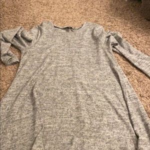 Sweater material warm dress